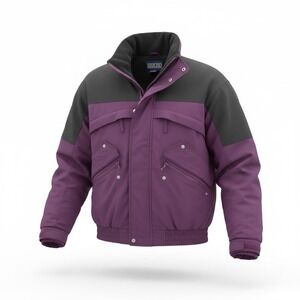 Vintage Lands End Bomber Jacket Men's Size Medium